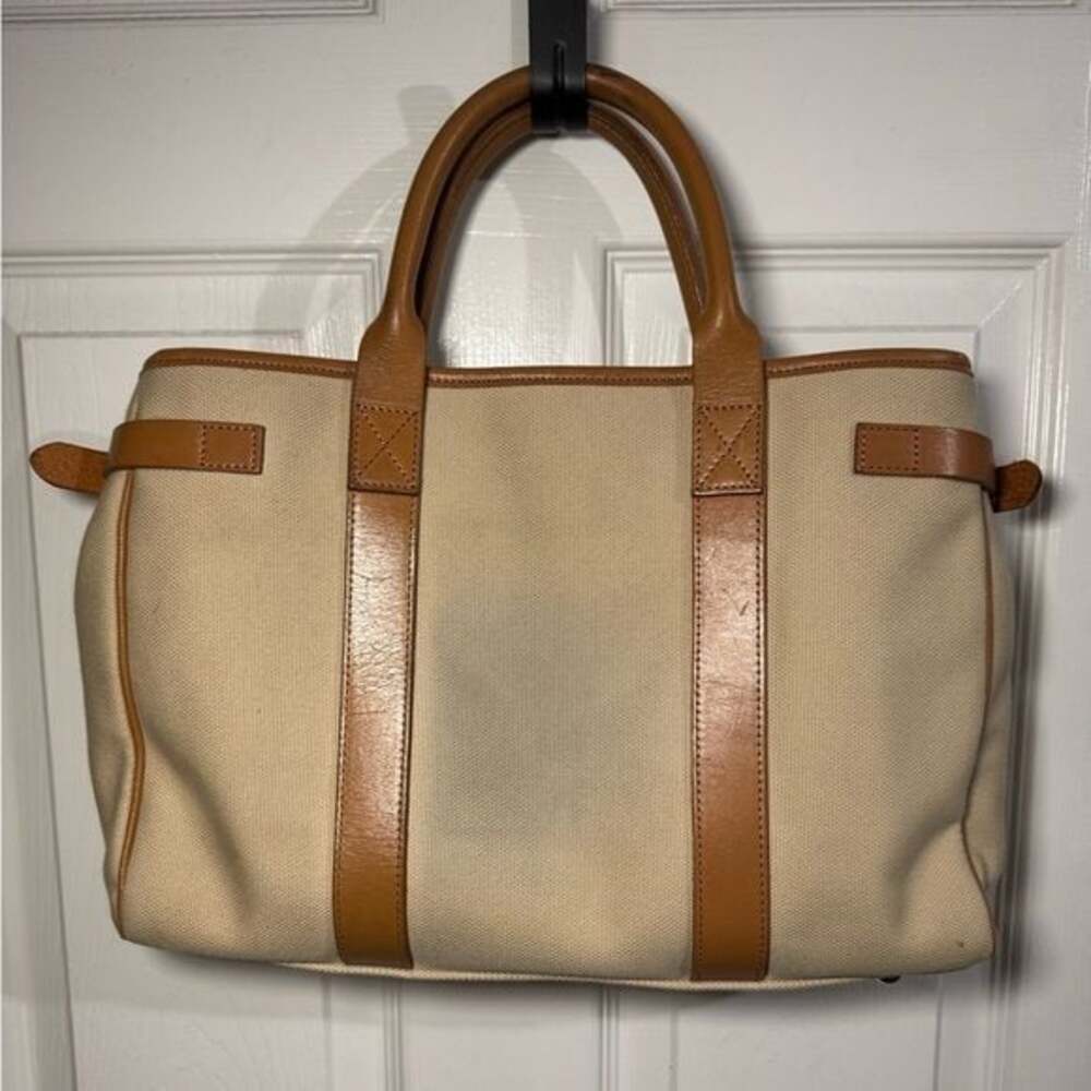 Burberry Authenticated Blue Label Canvas Tote Bag - Picture 2 of 16